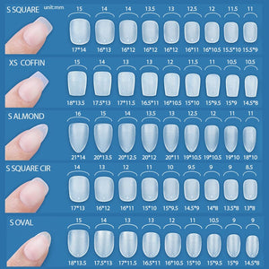 300pcs Matte Soft Gel Tips False Nails Full Cover Short Nail Tips KOSKOE 