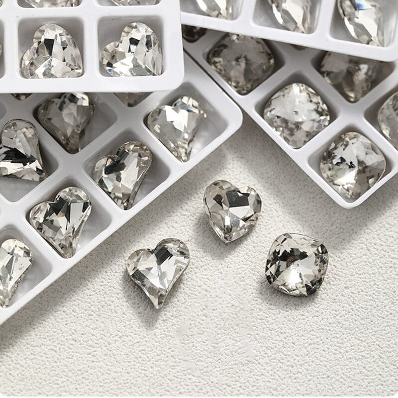 10pcs #04 6*8mm Transparent Irregular-Shaped Rhinestones Nail Art No Brand 