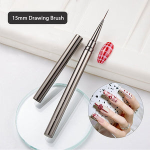 Drawing Liner Brush Metal Handle Cover Tools & Accessories No Brand 