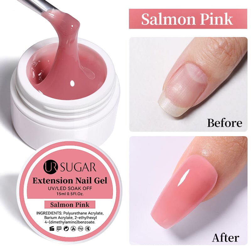 Extension Nail Gel 15ml Extension Nail Gel UR SUGAR Salmon Pink 