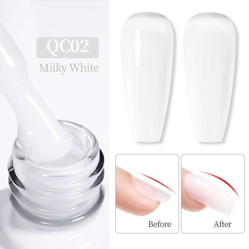 Milky White Quick Construction Nagel Gel QC02 10ml