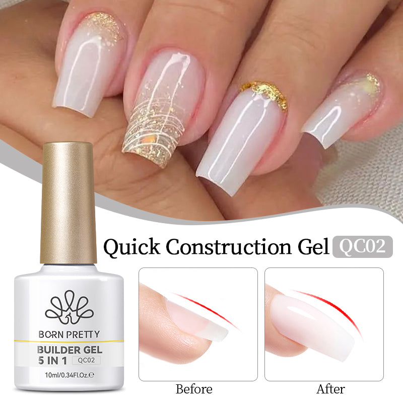 Milky White Quick Construction Nagel Gel QC02 10ml