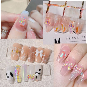 7 Grids 3D Decorations Bowknot Butterfly #01 Nail Art No Brand 