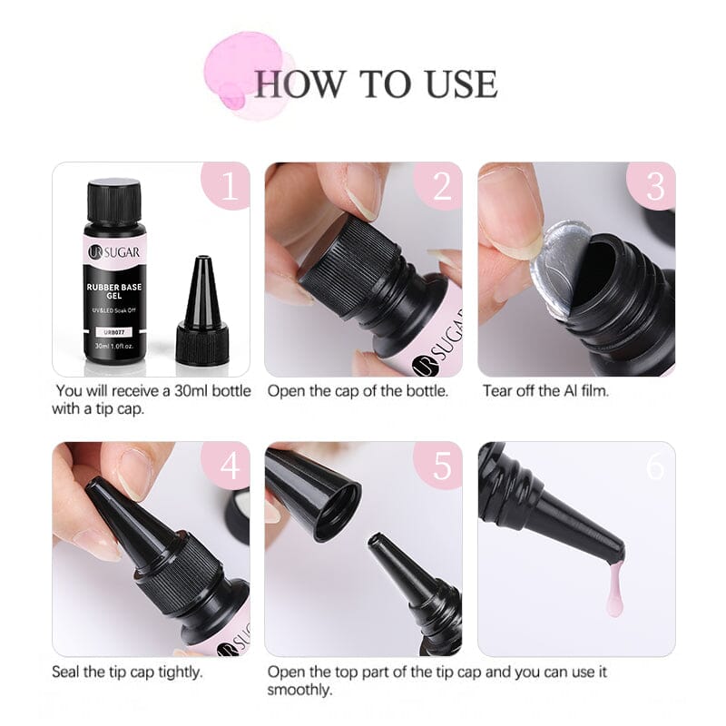Rubber Base Gel URB079 30ml Base & Top Coat UR SUGAR 