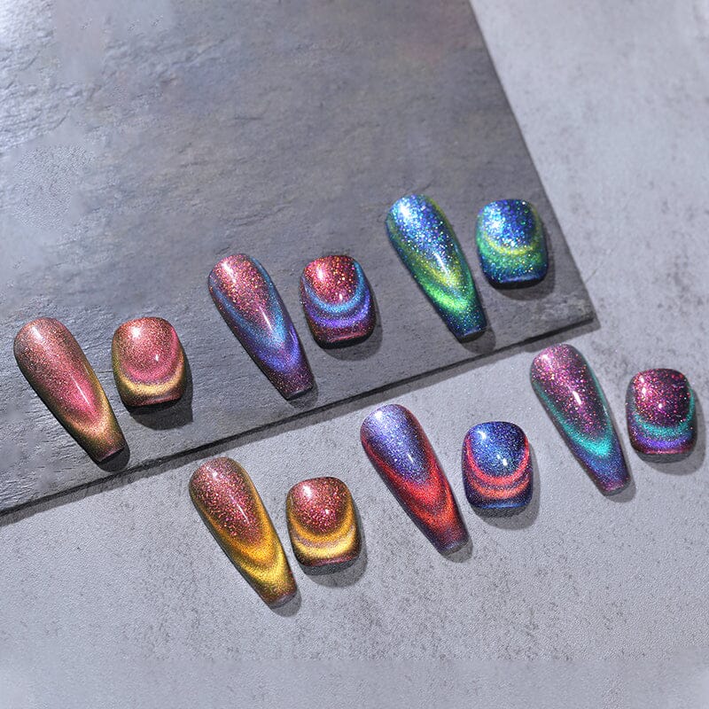 Colored Cat Magnetic Gel MY114-MY119 Reflective Glass 10ml Gel Nail Polish BORN PRETTY 