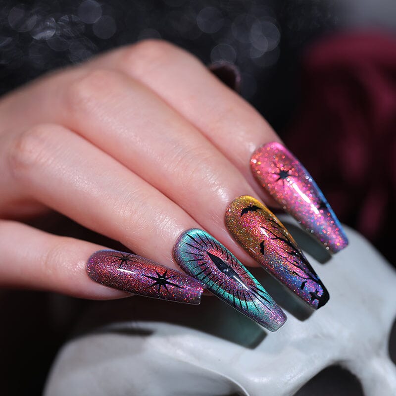 Colored Cat Magnetic Gel MY114-MY119 Reflective Glass 10ml Gel Nail Polish BORN PRETTY 