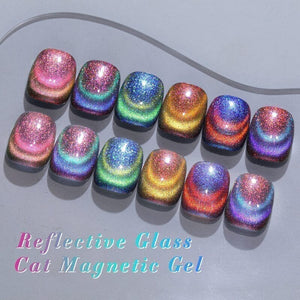 Colored Cat Magnetic Gel MY118 Reflective Glass 10ml Gel Nail Polish BORN PRETTY 