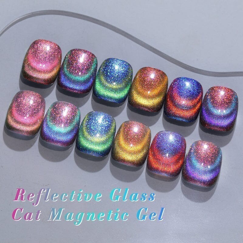 Colored Cat Magnetic Gel MY118 Reflective Glass 10ml Gel Nail Polish BORN PRETTY 