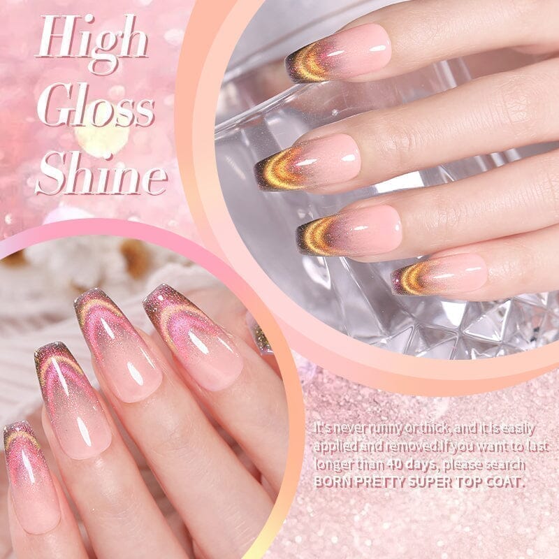 Colored Cat Magnetic Gel MY118 Reflective Glass 10ml Gel Nail Polish BORN PRETTY 