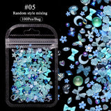 100pcs Colorful Bowknot Flowers 3D Nail Decorations Nail Art No Brand 05 