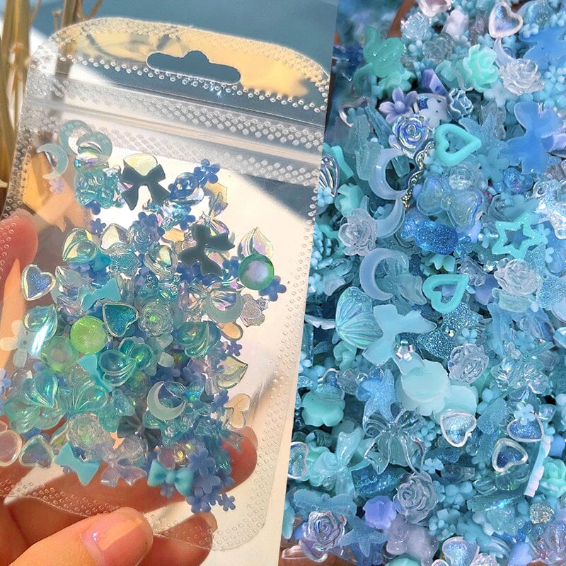 100pcs Colorful Bowknot Flowers 3D Nail Decorations Nail Art No Brand 