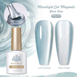 Moonlight Cat Magnetic Gel Polish MY109 Pure Love 10ml Gel Nail Polish BORN PRETTY 