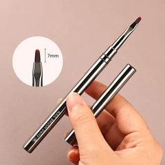 Gray Metal Handle Nail Brush Tools & Accessories No Brand 03 