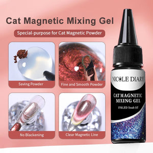 Cat Magnetic Mixing Gel 30ml Gel Nail Polish NICOLE DIARY 