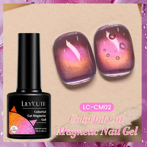 Colorful Cat Magnetic Gel LC-CM02 7ml Gel Nail Polish LILYCUTE 