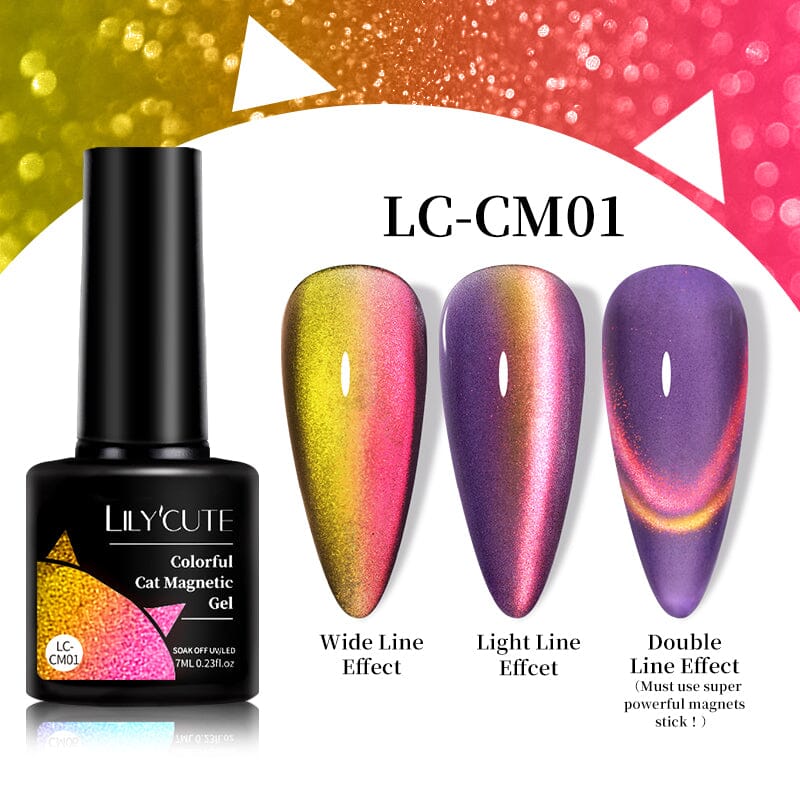 Colorful Cat Magnetic Gel LC-CM01 7ml Gel Nail Polish LILYCUTE 