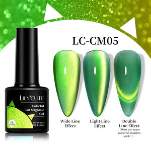 Colorful Cat Magnetic Gel LC-CM05 7ml Gel Nail Polish LILYCUTE 