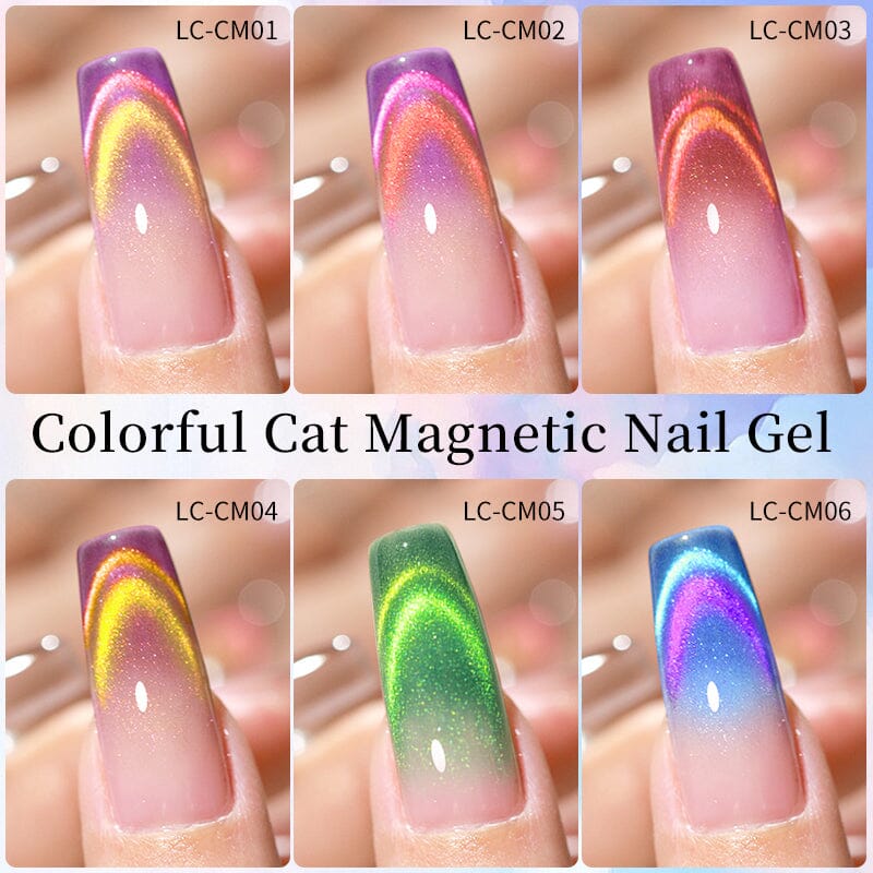 Colorful Cat Magnetic Gel LC-CM03 7ml Gel Nail Polish LILYCUTE 