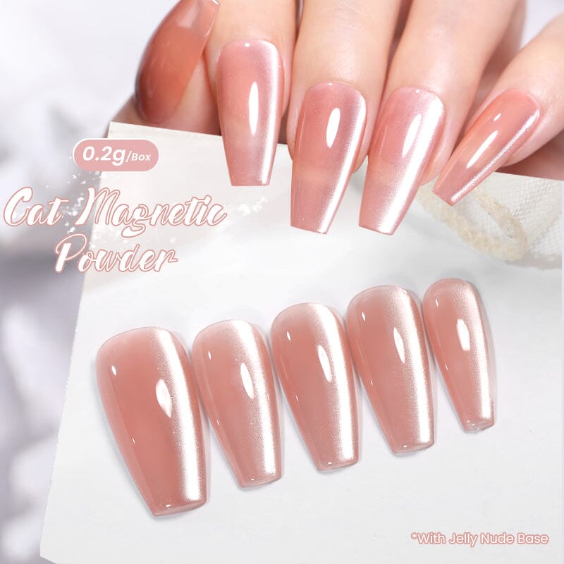 White Cat Magnetic Powder NDM007 Nail Art NICOLE DIARY 