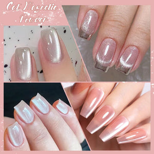 White Cat Magnetic Powder NDM007 Nail Art NICOLE DIARY 