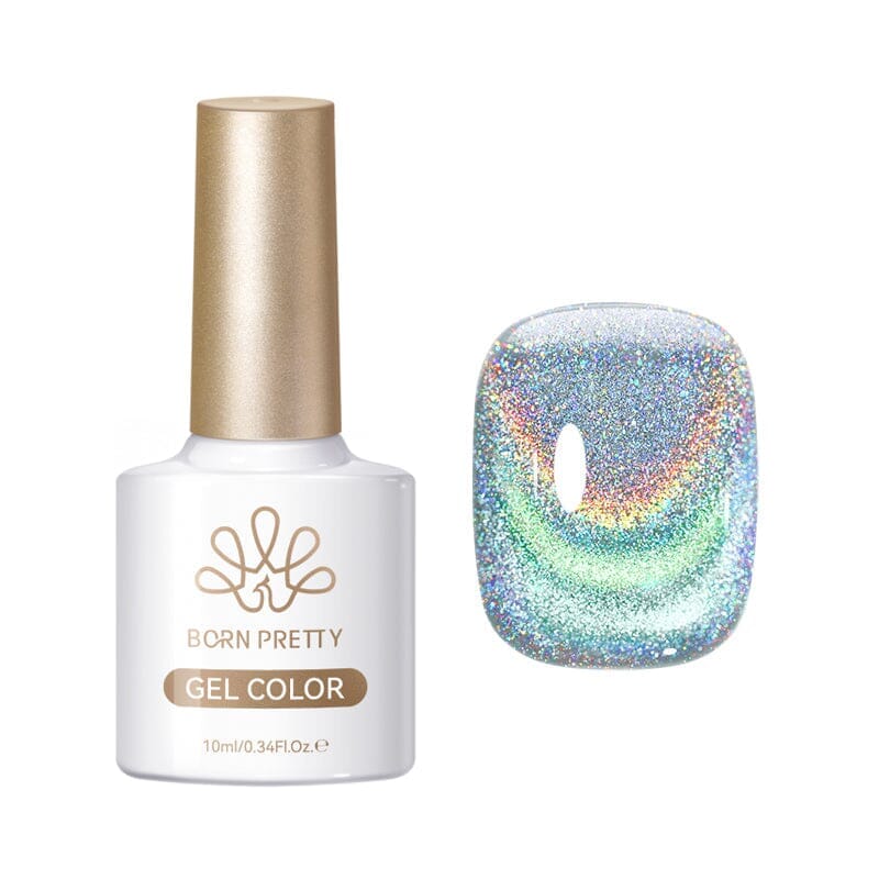 Colored Cat Magnetic Gel MY225 Colorful Laser 10ml Gel Nail Polish BORN PRETTY 