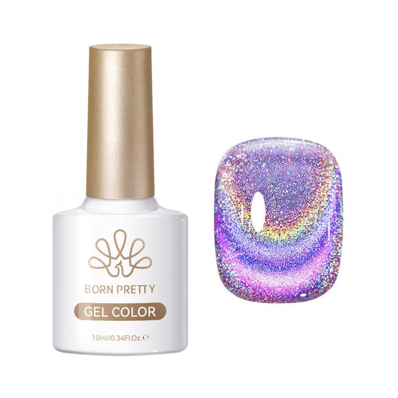 Colored Cat Magnetic Gel Colorful Laser 10ml Gel Nail Polish BORN PRETTY MY230 