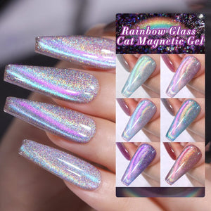 Rainbow Glass Cat Magnetic Gel Polish 10ml Gel Nail Polish BORN PRETTY 