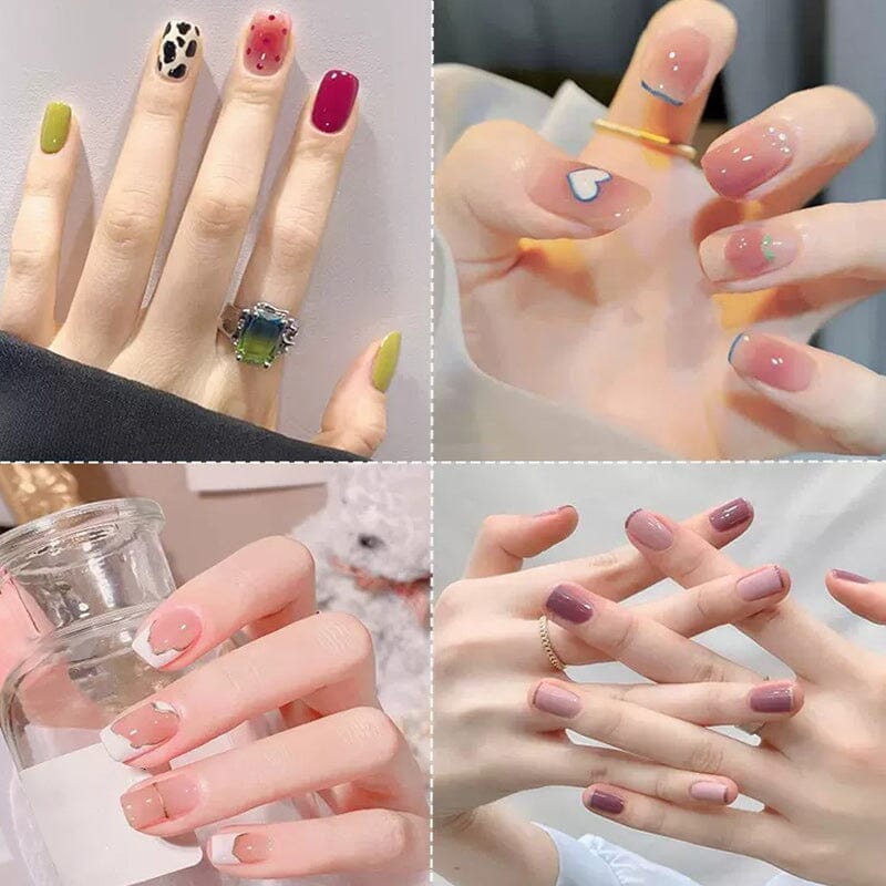 120pcs S-Square Round Matte False Nail Tips Nail Tips No Brand 