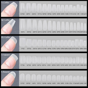 120pcs S-Coffin Matte False Nail Tips Nail Tips No Brand 