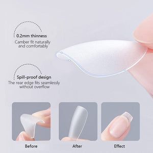 120pcs M-Almond Matte False Nail Tips Nail Tips No Brand 