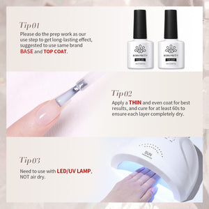 Hema-Free Milky Jelly Gel #01 15ml Gel Nail Polish BORN PRETTY 