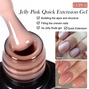 Jelly Pink Quick Extension Nail Gel 7ml Extension Nail Gel LILYCUTE 