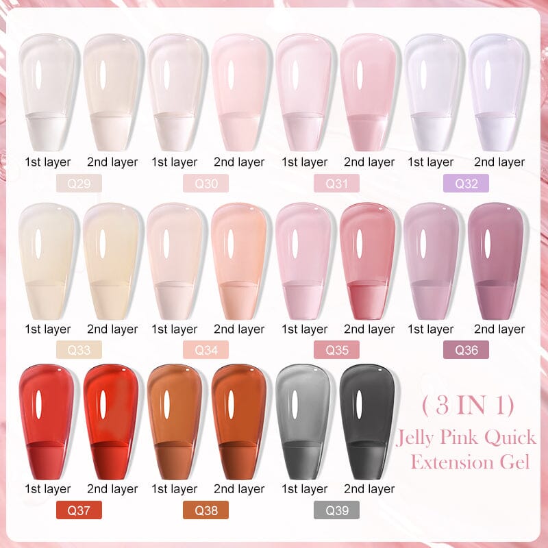 Jelly Pink Quick Extension Nail Gel 7ml Extension Nail Gel LILYCUTE 