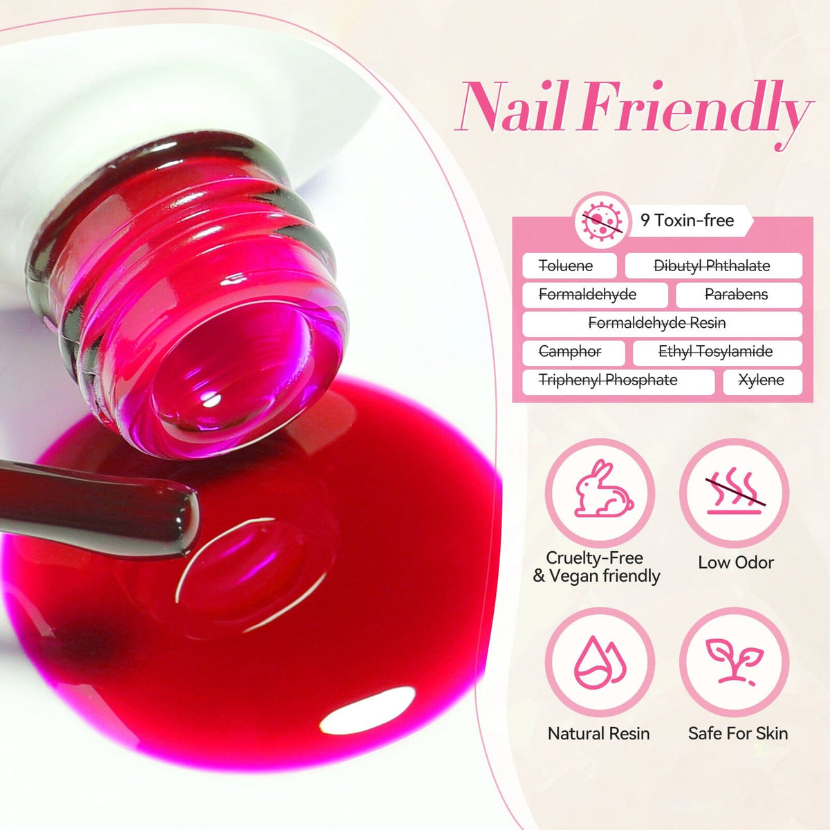 6 Colors Ice Jelly Gel Polish Set Neon Garden 7ml Gel Nail Polish BORN PRETTY 