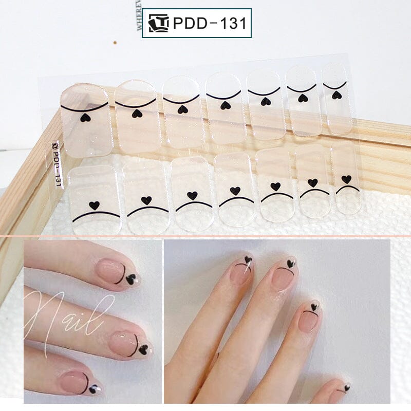 14 Tips Full Cover Nail Stickers Flowers Gradient Patterns Nail Sticker No Brand PDD-131 