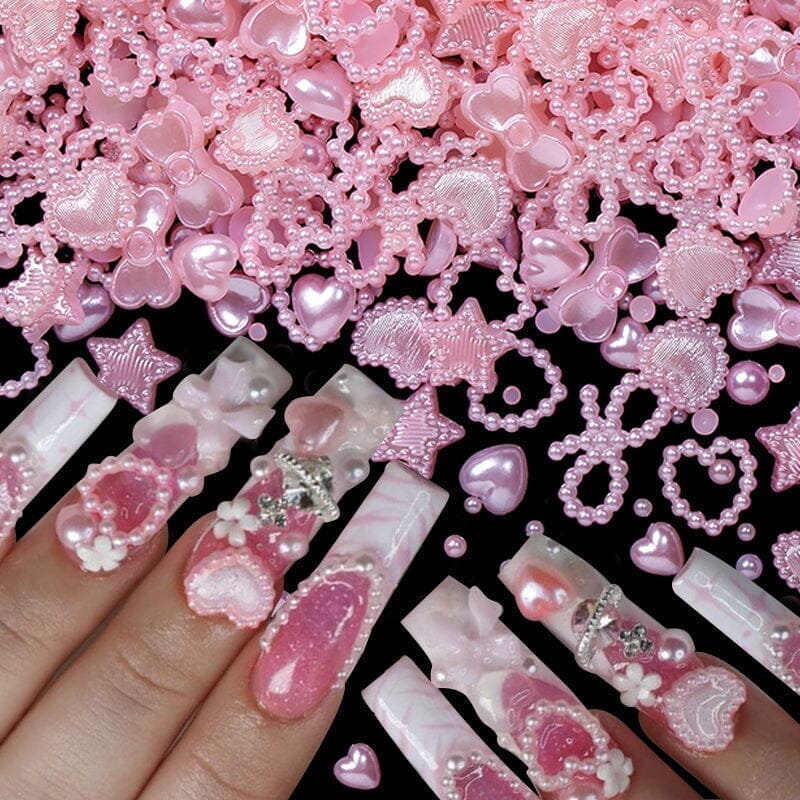 100pcs Random Mixed 3D Nail Decoration Nail Decoration No Brand 