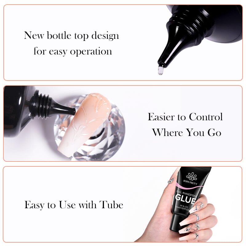 Nail Rhinestone Glue 30ml Gel Nail Polish BORN PRETTY 