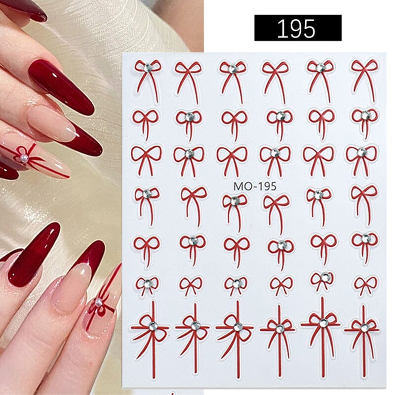 Bowknot 3D Nail Sticker MO-195 Nail Art No Brand 