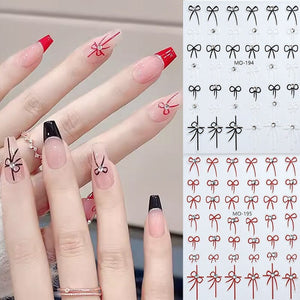 Bowknot 3D Nail Sticker MO-195 Nail Art No Brand 
