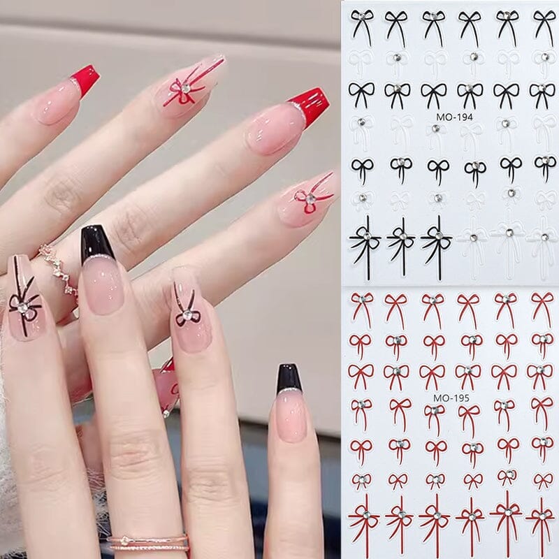 Bowknot 3D Nail Sticker MO-195 Nail Art No Brand 