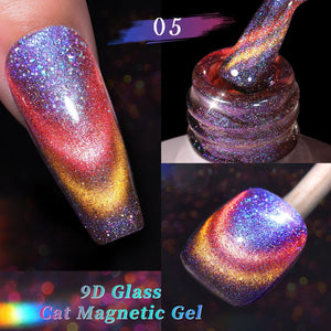 [US ONLY] 6 Colors 9D Glass Cat Megnetic Gel Set 7ml Gel Nail Polish BORN PRETTY 