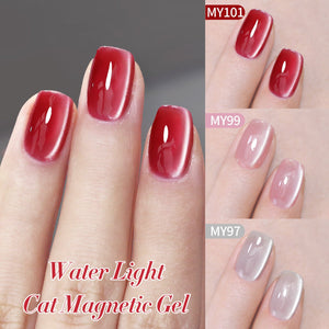 [US ONLY] 6 Colors Pink Water Light Cat Magnetic Gel Set 7ml Gel Nail Polish BORN PRETTY 