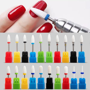 Nail Drill Bits Ceramic Grinding Head Tools & Accessories No Brand 
