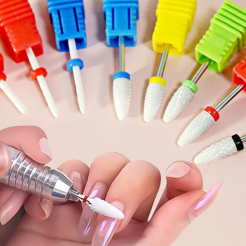 Nail Drill Bits Ceramic Grinding Head Tools & Accessories No Brand 