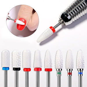 Nail Drill Bits Ceramic Grinding Head Tools & Accessories No Brand 
