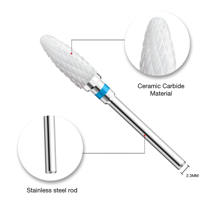 Nail Drill Bits Ceramic Grinding Head Tools & Accessories No Brand 