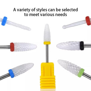 Nail Drill Bits Ceramic Grinding Head Tools & Accessories No Brand 