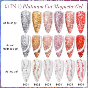 Platinum Cat Magnetic Gel LC-BJ04 7ml Gel Nail Polish LILYCUTE 