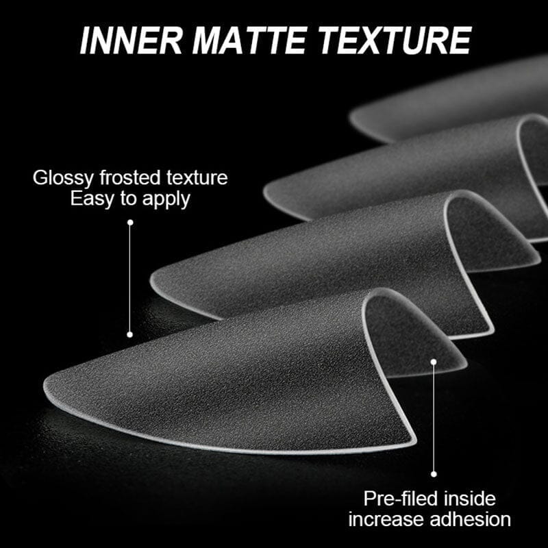 120pcs Oval Half Cover Matte False Nail Tips Nail Tips No Brand 