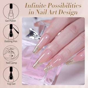 Platinum Glitter Gel Polish 15ml Gel Nail Polish BORN PRETTY 